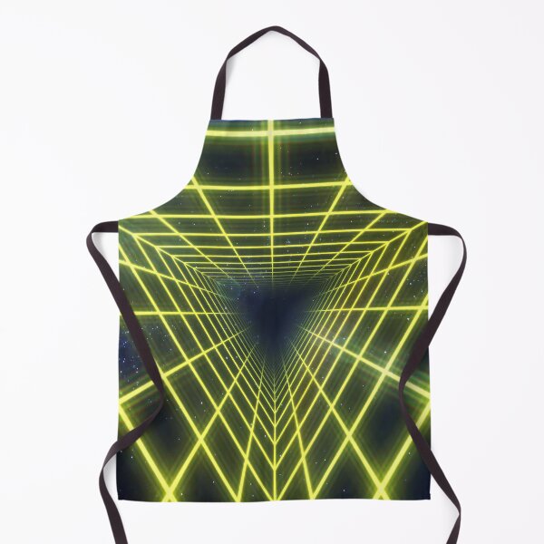 Item preview, Yellow Triangular Wireframe Tunnel designed and sold by Electric Shock!! Design.