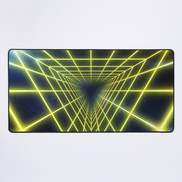 Item preview, Yellow Triangular Wireframe Tunnel designed and sold by Electric Shock!! Design.