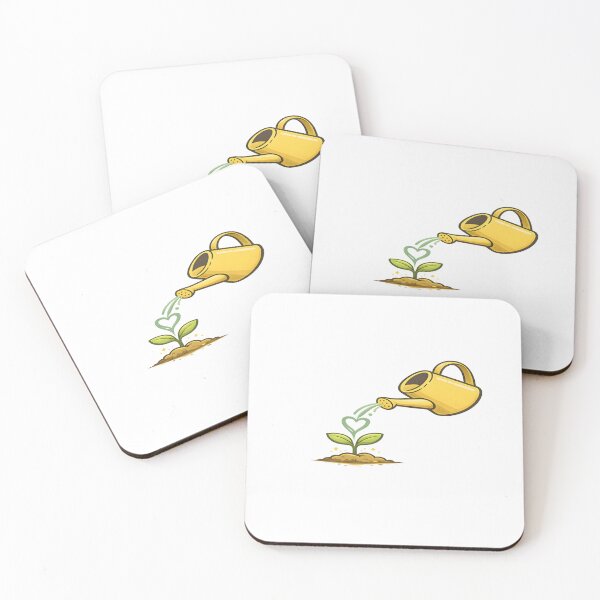 Item preview, Self Love Garden Illustration | Watering Can Heart Self Care Design designed and sold by RizRay.