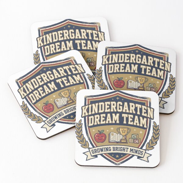 Item preview, Kindergarten Dream Team Vintage Badge | Retro Teacher Shirt | Growing Bright Minds School Design designed and sold by Void and Neon.