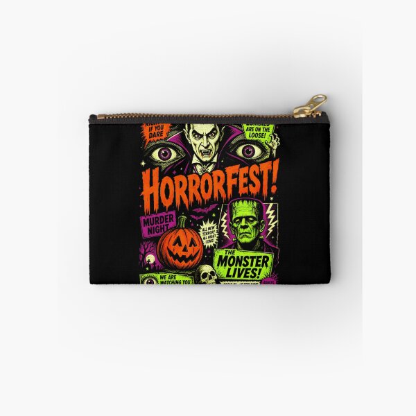 Item preview, Horrorfest Classic Monster Movie Poster Vampire Frankenstein Retro Comic Art designed and sold by NgumohaLanke.