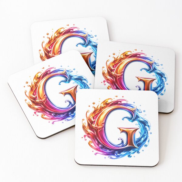 Item preview, AquaFlare Chromaflow Letter G designed and sold by BlissBlvdShop.