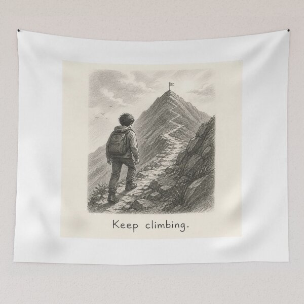 Item preview, Keep climbing. designed and sold by CinemaChronik.