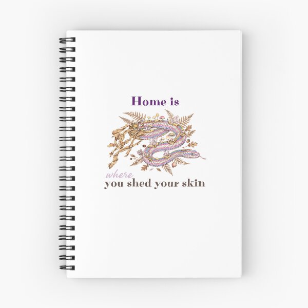 Item preview, Home Is Where You Shed Your Skin | Rainbow Snake | Cottagecore Mushroom Art | Goblincore designed and sold by Neurospicy Trolls.