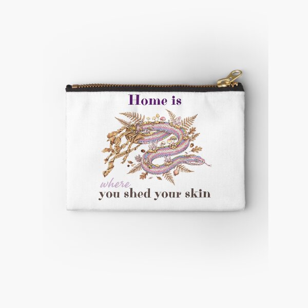 Item preview, Home Is Where You Shed Your Skin | Rainbow Snake | Cottagecore Mushroom Art | Goblincore designed and sold by Neurospicy Trolls.