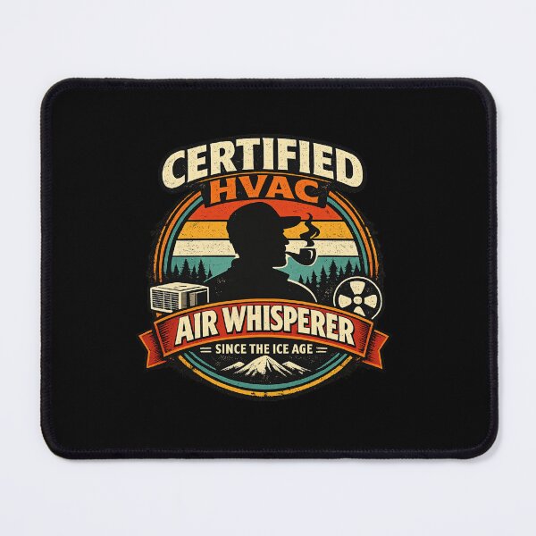 Item preview, Certified HVAC Air Whisperer Retro Technician Badge designed and sold by FrozenHeat97.