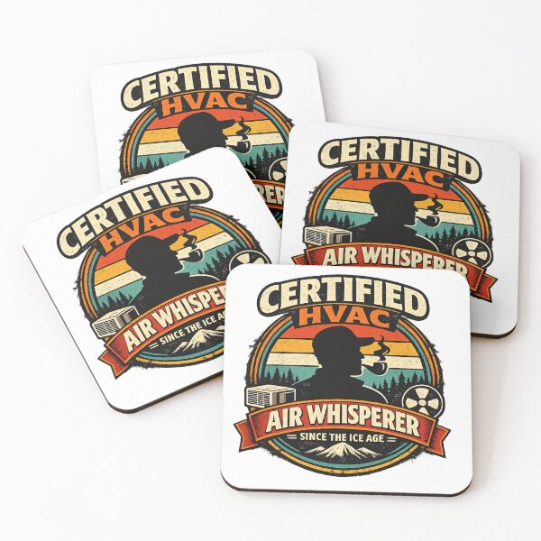 Item preview, Certified HVAC Air Whisperer Retro Technician Badge designed and sold by FrozenHeat97.