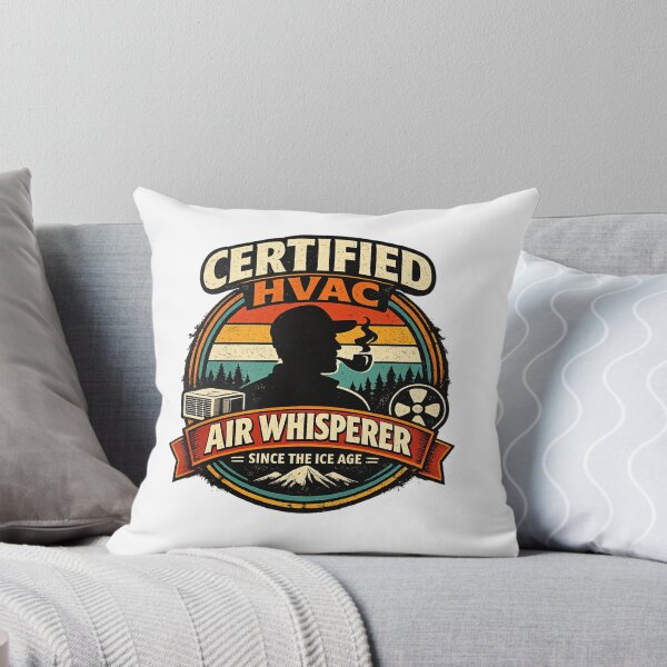 Item preview, Certified HVAC Air Whisperer Retro Technician Badge designed and sold by FrozenHeat97.