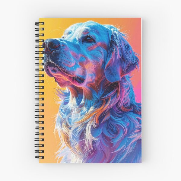 Item preview, Golden retriever profile vivid pop art dog portrait flowing coat painterly canvas poster decor designed and sold by icemanphotos.