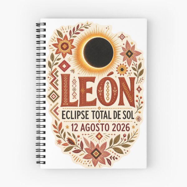 Item preview, León Eclipse Total de Sol 2026 Spain designed and sold by Print Loft.