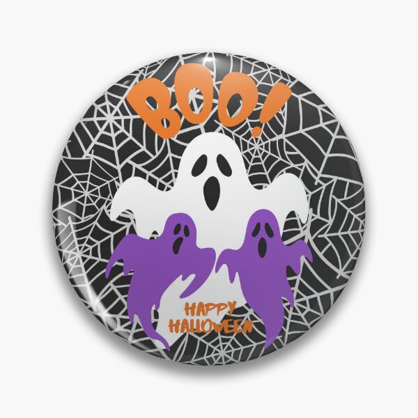 Item preview, Cute Happy Halloween Spooky Ghosts designed and sold by Volt Junkies.