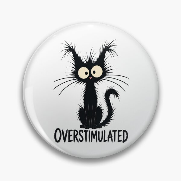 Item preview, Overstimulated Black Cat designed and sold by Barnfield and Co.