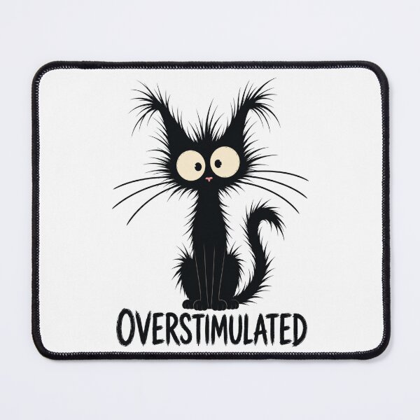 Item preview, Overstimulated Black Cat designed and sold by Barnfield and Co.