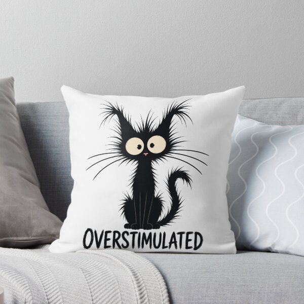 Item preview, Overstimulated Black Cat designed and sold by Barnfield and Co.