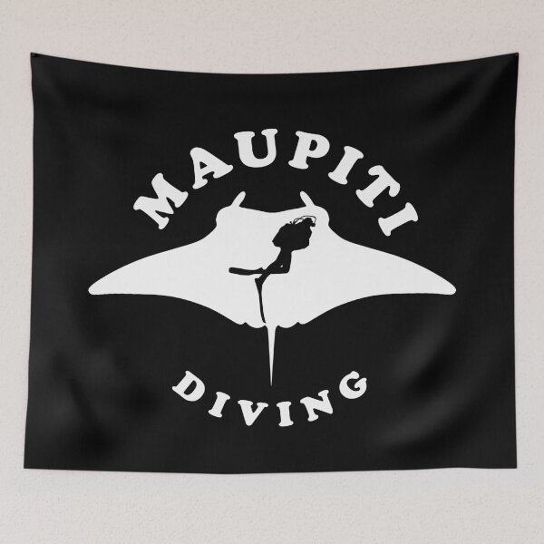 Item preview, Scuba Diving with Manta Ray - Maupiti designed and sold by TMBTM.