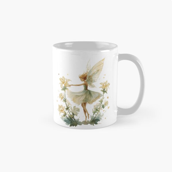 Item preview, Golden Jasmine Fairy Dancing Among White Flowers designed and sold by carthagia.