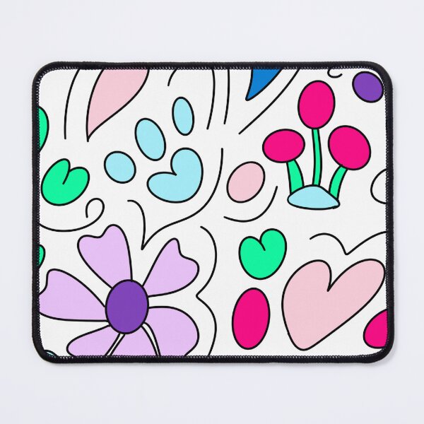 Item preview, Vibrant cat paw print hand drawn pattern designed and sold by BritishDelights.