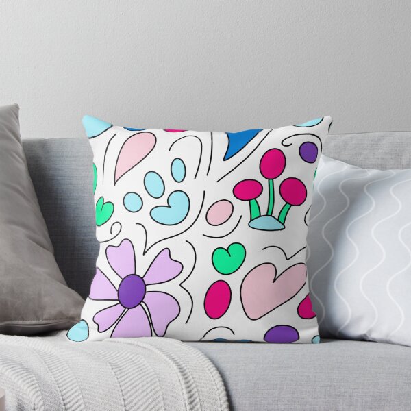 Item preview, Vibrant cat paw print hand drawn pattern designed and sold by BritishDelights.