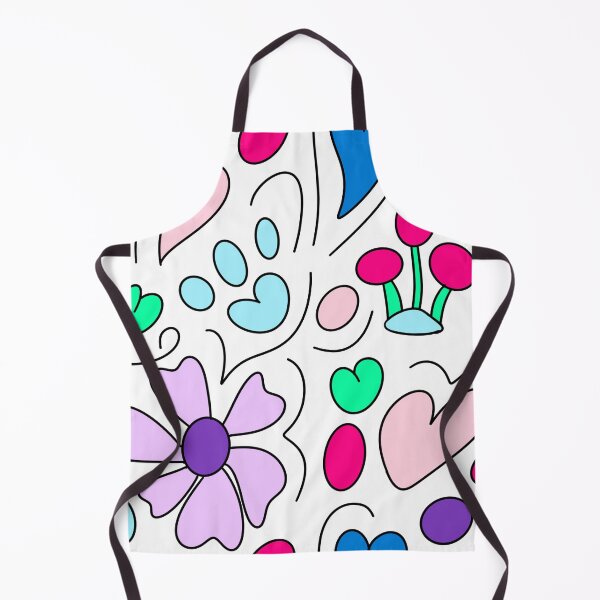 Item preview, Vibrant cat paw print hand drawn pattern designed and sold by BritishDelights.