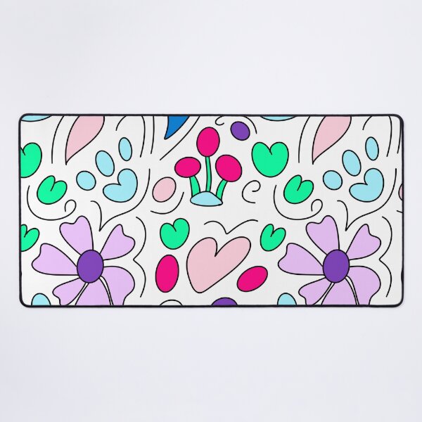 Item preview, Vibrant cat paw print hand drawn pattern designed and sold by BritishDelights.