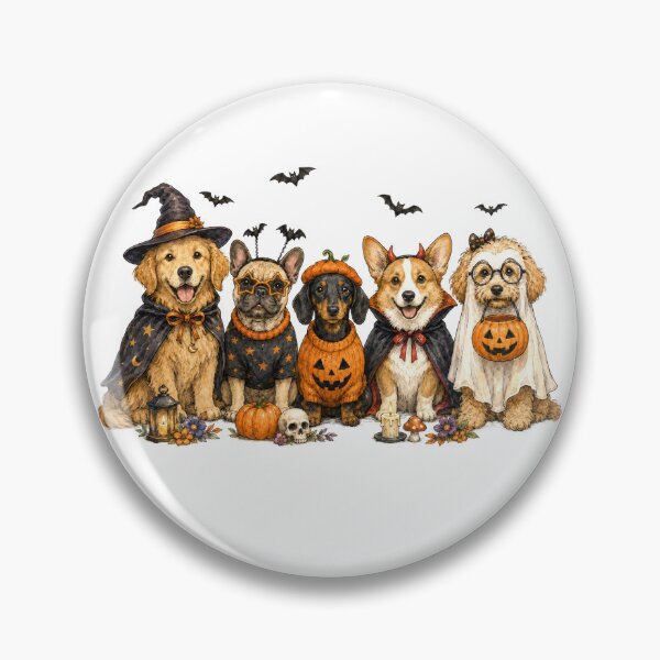 Item preview, Halloween Dogs in Cute Costumes designed and sold by NightSpell.