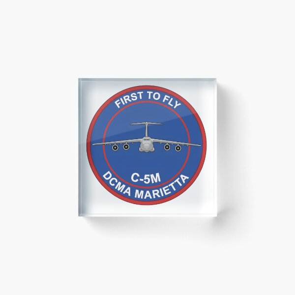 Item preview, DCMA Marietta C-5M Super Galaxy "First to Fly" Emblem designed and sold by CharlieDesings.