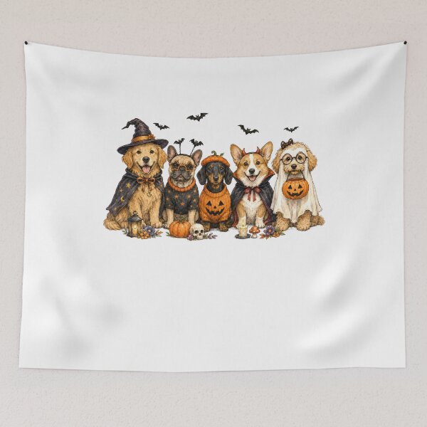 Item preview, Halloween Dogs in Cute Costumes designed and sold by NightSpell.