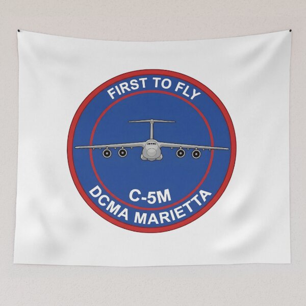 Item preview, DCMA Marietta C-5M Super Galaxy "First to Fly" Emblem designed and sold by CharlieDesings.