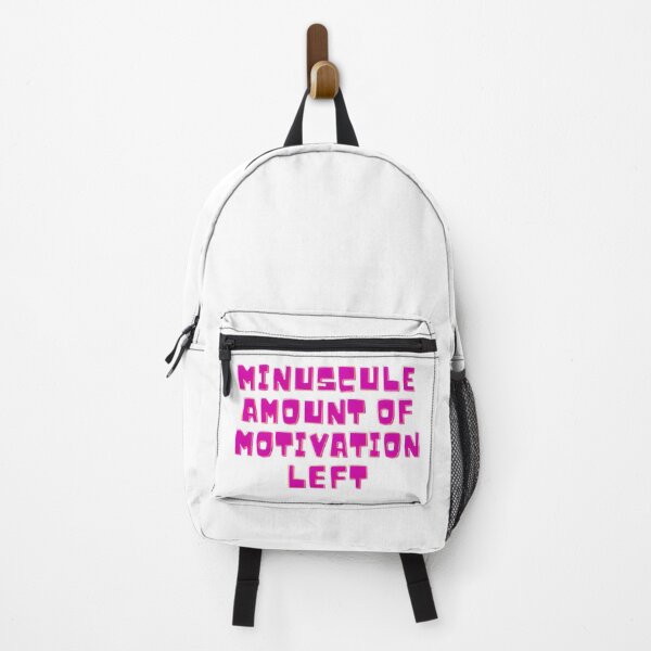Item preview, Minuscule Amount of Motivation Left Funny Pink Quote designed and sold by DreamyBrushArt.