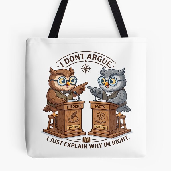 Item preview, I Dont Argue I Just Explain Why Im Right Funny Owl Debate designed and sold by BobaBunny76.