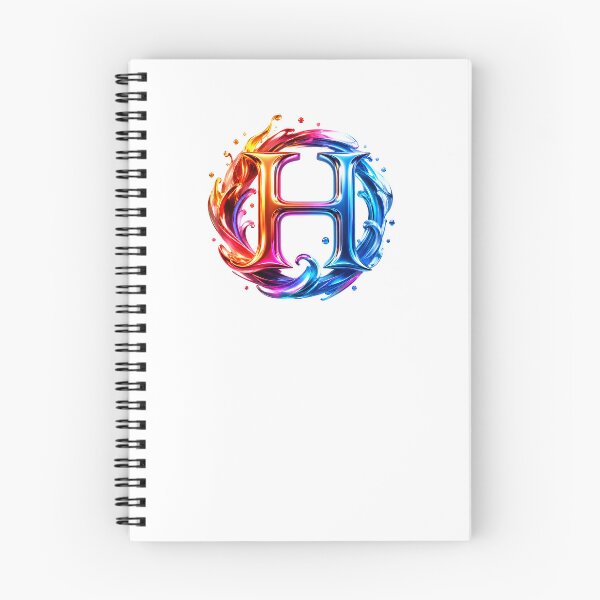 Item preview, AquaFlare Chromaflow Letter H designed and sold by BlissBlvdShop.