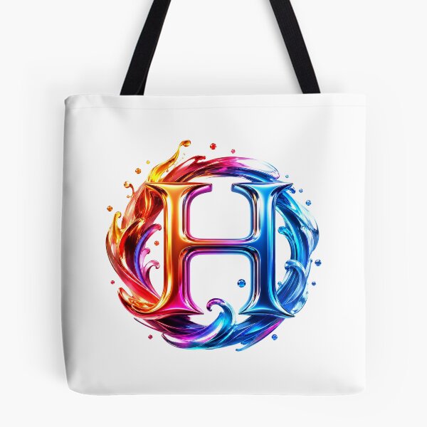 Artikelvorschau, AquaFlare Chromaflow Letter H entworfen und verkauft von BlissBlvdShop.