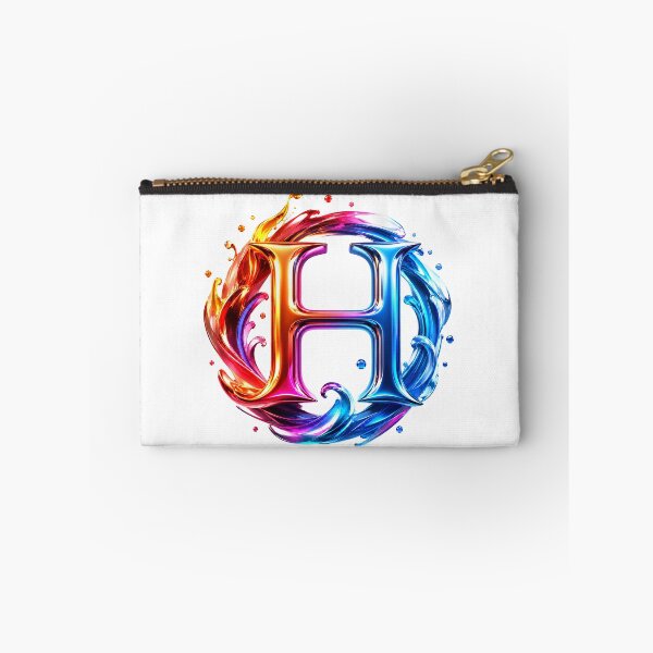 Item preview, AquaFlare Chromaflow Letter H designed and sold by BlissBlvdShop.