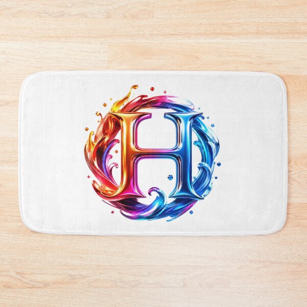Item preview, AquaFlare Chromaflow Letter H designed and sold by BlissBlvdShop.