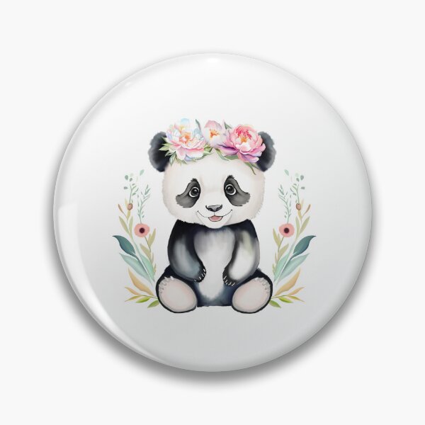 Item preview, Panda with Peonies designed and sold by daphsam.