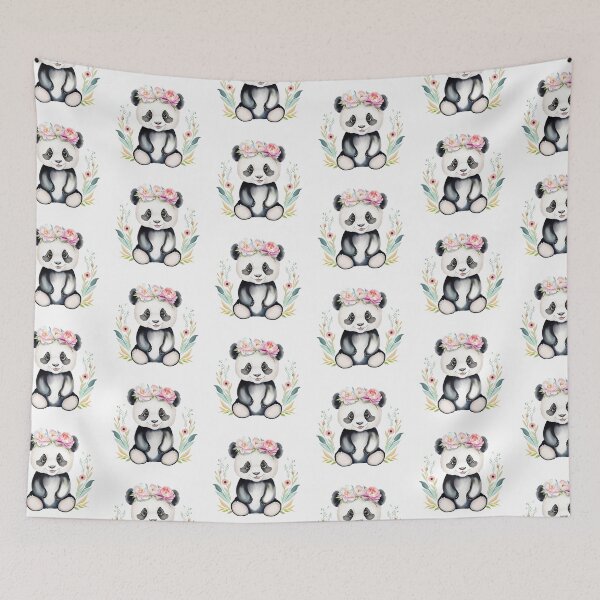 Item preview, Panda with Peonies designed and sold by daphsam.