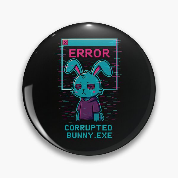Artikelvorschau, Verdorbenes Kaninchen – Kawaii-Glitch-Kaninchen entworfen und verkauft von JupiterGlitchEmpire.