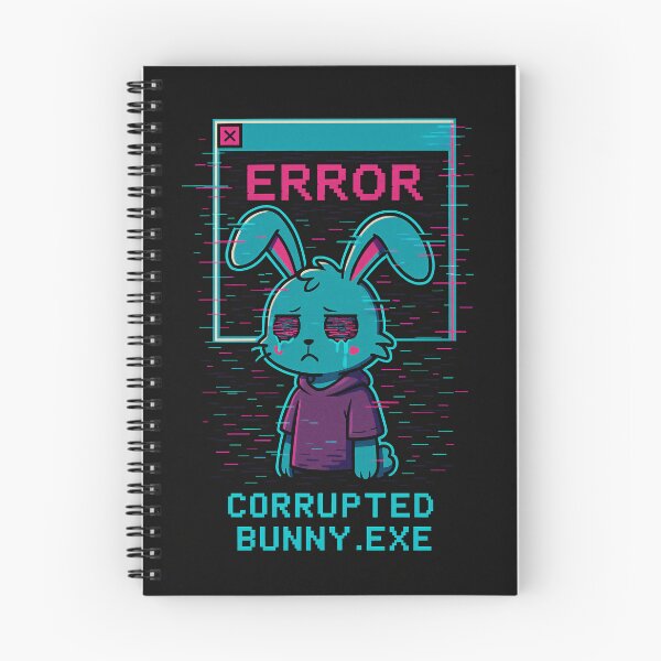 Item preview, Corrupted Bunny – Kawaii Glitch Rabbit designed and sold by JupiterGlitchEmpire.