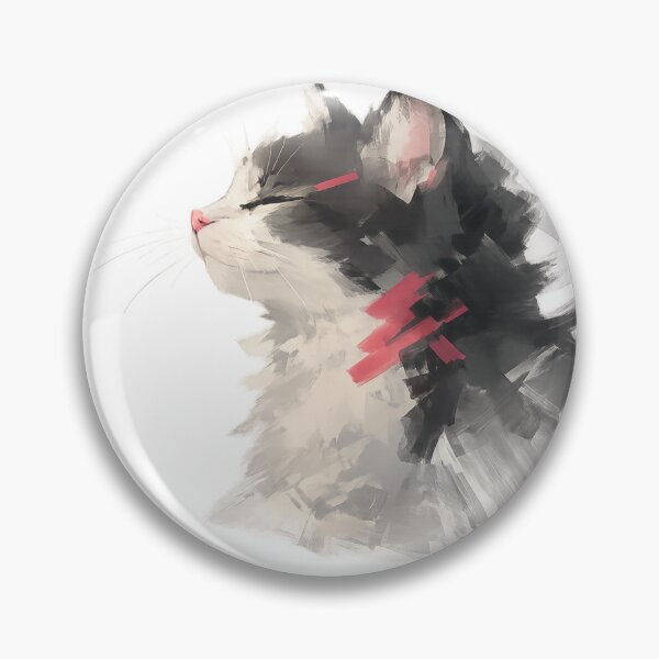 Item preview, Easy Days | Minimal Abstract Cat Art Sticker designed and sold by Genzfirevibes.