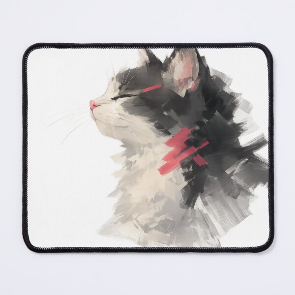 Item preview, Easy Days | Minimal Abstract Cat Art Sticker designed and sold by Genzfirevibes.