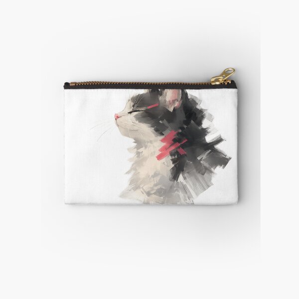 Item preview, Easy Days | Minimal Abstract Cat Art Sticker designed and sold by Genzfirevibes.