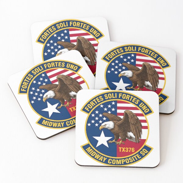 Item preview, Midway Composite Sq TX376 "Fortes Soli Fortes Uno" Emblem designed and sold by CharlieDesings.