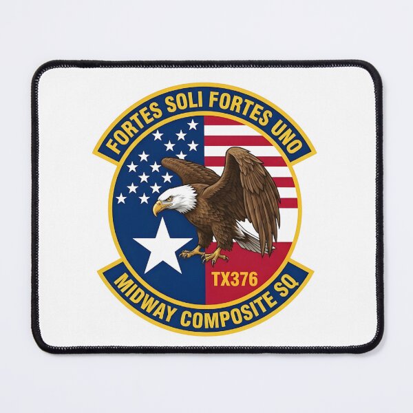 Item preview, Midway Composite Sq TX376 "Fortes Soli Fortes Uno" Emblem designed and sold by CharlieDesings.