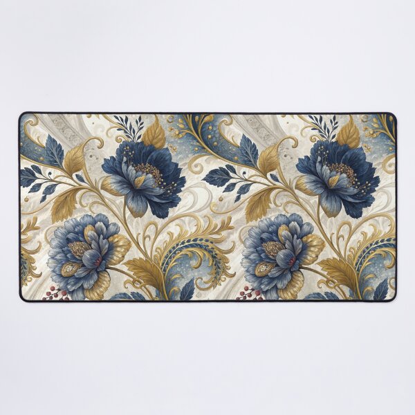 Item preview, Blue and Gold Floral designed and sold by HolyWon.