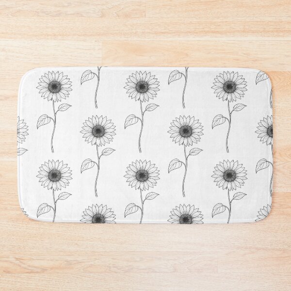 Item preview, Sunflower in minimalist line art designed and sold by Side Quest Co..
