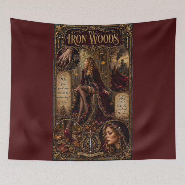 Item preview, Portrait Of Freya Rysensteel In The Iron Woods Mesmerizing AI Concept Art by Xzendor7 designed and sold by Xzendor7 Digital Art Creations.