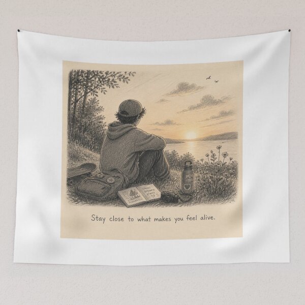 Item preview, Stay close to what makes you feel alive. designed and sold by CinemaChronik.