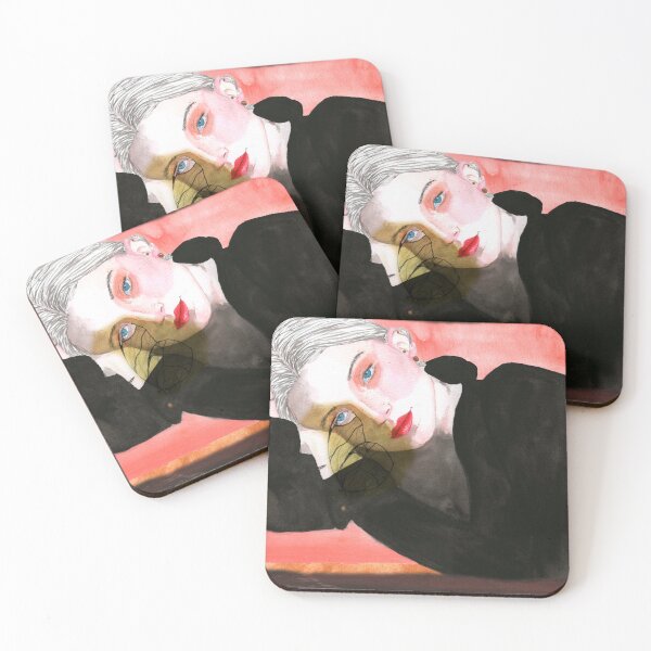 Item preview, Expressionist Portrait Melancholy and Shadowy Woman designed and sold by Mvicen.
