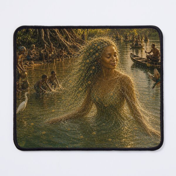 Item preview, Oshun - The River Laughs designed and sold by SilverSpring55.