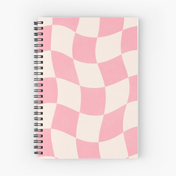 Item preview, Wavy Checkerboard Pattern Pink Cream Retro Groovy Abstract Home Decor designed and sold by Aureva Arts Shop.